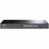 Коммутатор Smart GbE 16-портовый Tp-Link TL-SG2218 JetStream™ 16 10/100/1000Mbps RJ45 ports + 2 Gigabit SFP slots, 36Gbps