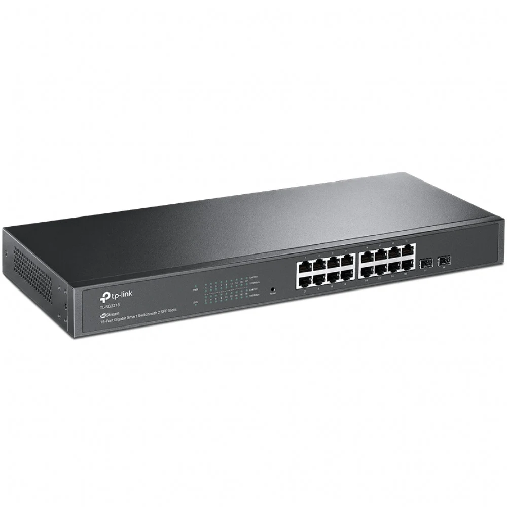 Switch 16 port TP-Link TL-SG2218, 16x10/100/1000 Мбит/с, 2хGigabit Ethernet SFP