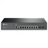 TL-SG3210 JetStream управляемый коммутатор уровня 2+ на 8 гигабитных портов и 2 гигабитных uplink-порта,8 портов RJ-45 10/100/1000 Мбит/с,2 гигабитных SFP-слота,консольные порты: 1 порт RJ-45 + 1 Mi