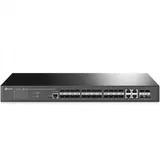 Коммутатор управляемый оптический SFP 24-портовый Tp-Link SG3428XF JetStream управляемый коммутатор уровня 2+, 24 слота Gigabit SFP, 4 комбинированых порта GbE, 4 слота 10 Gigabit SFP+ , 1 консольны