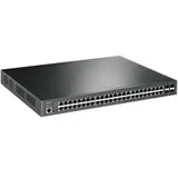 Коммутатор PoE+ управляемый GbE 48-портовый Tp-Link TL-SG3452P JetStream™ 48 портов GbE PoE+ 802.3af/at (max 30W на порт), 4 гигабитных SFP-слота, коммутационная матрица 104 Гбит/с, консольный порт