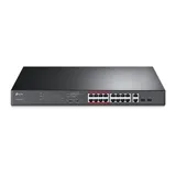 16-портовый коммутатор 10/100 Мбит / с PoE +, 16 портов 10/100 Мбит / с RJ45, 2 гигабитных порта RJ45, 2 слота Combo SFP, 802.3at / af, мощность 192 Вт PoE, 1U 19-дюймовый стоечный корпус в стойке,