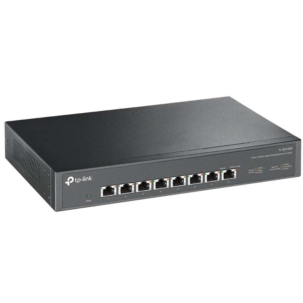 TP-Link 8-портовый коммутатор 10 Гбит/с ПОРТЫ: 8 портов RJ45 10 Гбит/с ХАРАКТЕРИСТИКИ: стальной корпус высотой 1U, монтируется в 13-дюймовую стойку ОСОБЕННОСТИ: Plug and Play// Категория Коммутаторы