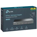 8-port 10G Unmanaged Switch, 8 100/1G/2.5G/5G/10G RJ-45 ports, 1 Fan