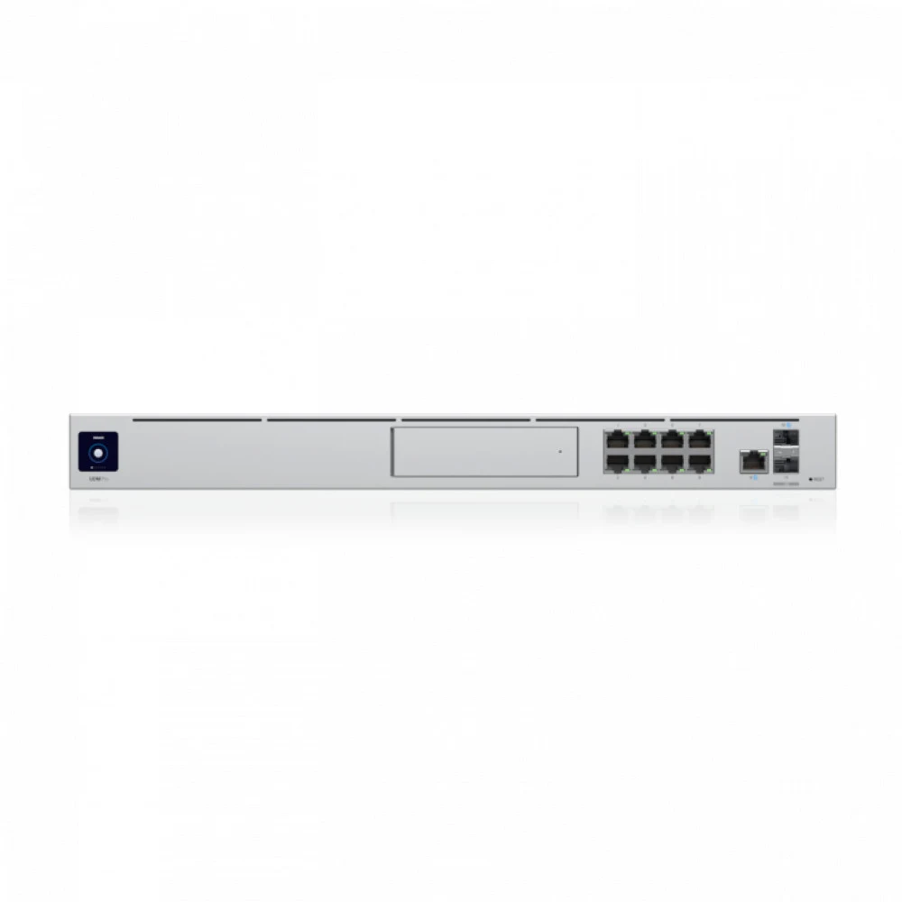 UniFi rack mountable 10Gbps controller gateway with integrated POE switch and 128GB of internal storage