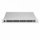 Коммутатор, Ubiquiti, USW-Pro-48-POE, Switch, Управляемый L3, 48 портов 10/100/1000 Mbps RJ4 (40PoE+ . 8PoE++ до60Вт), 802.3af/at/bt, бюджет 600W, 4 порта SFP+, сенсорный LCDэкран, консоль, Стоечный