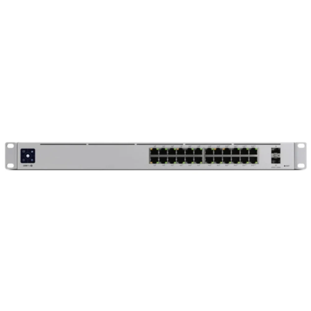 Коммутатор PoE управляемый L3 Ubiquiti USW-Pro-24-POE-EU 2 SFP+ 1/10G, 24 GbE RJ45, Ethernet Portsпрты 1-16 POE+ 802.3af/at 30W, порты 17-24 PoE++ 802.3af/at/bt 60W, бюджет мощности 400W, рабочие те