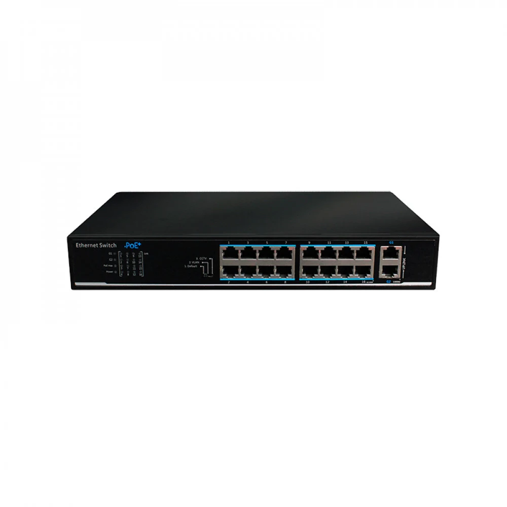 UTEPO UTP1218-PSB150 Коммутатор 16-портовый неуправляемый РоE