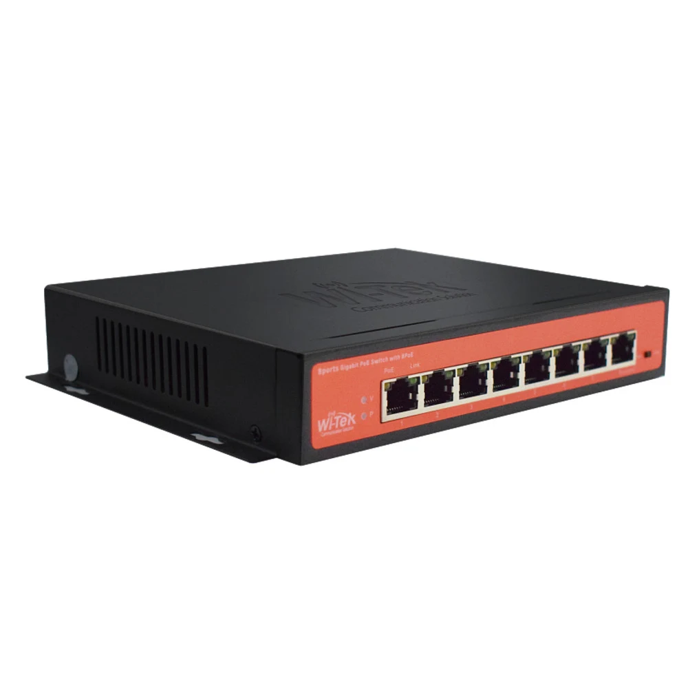 Wi-Tek WI-PS308GH Коммутатор 8-портовый неуправляемый PoE