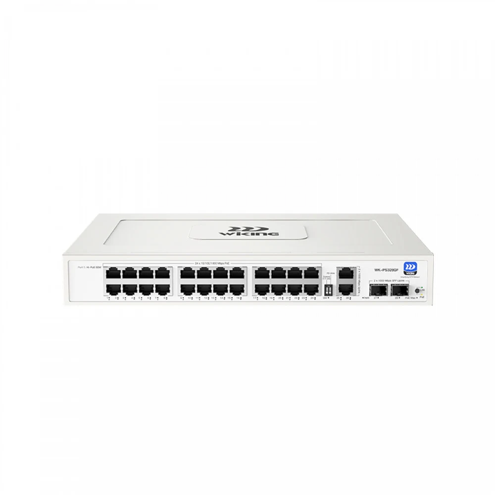 Wi-Tek WK-PS328GF (Wiking series) 24-портовый Gigabit PoE коммутатор