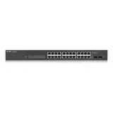 Smart L2 коммутатор Zyxel GS1900-24, rack 19", 24xGE, 2xSFP, бесшумный