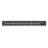 Zyxel GS1900-48 Smart L2 switch rack 19", 48xGE, 2xSFP, factory reset button
