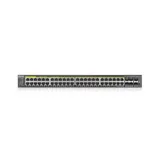 Zyxel NebulaFlex Pro GS2220-50HP Hybrid L2 PoE+ Switch, 19 "rack, 44xGE PoE +, 4xCombo (SFP / RJ-45 PoE+), 2xSFP, 375W PoE Budget, Standalone / Cloud Management