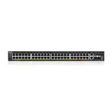 L3 Access коммутатор Zyxel NebulaFlex Pro XGS2220-54HP, rack 19", 48xRJ-45: 1G PoE+ (8 из них PoE++), 2xRJ-45: 1/2.5/5/10G PoE++, 4xSFP+, бюджет PoE 600 Вт
