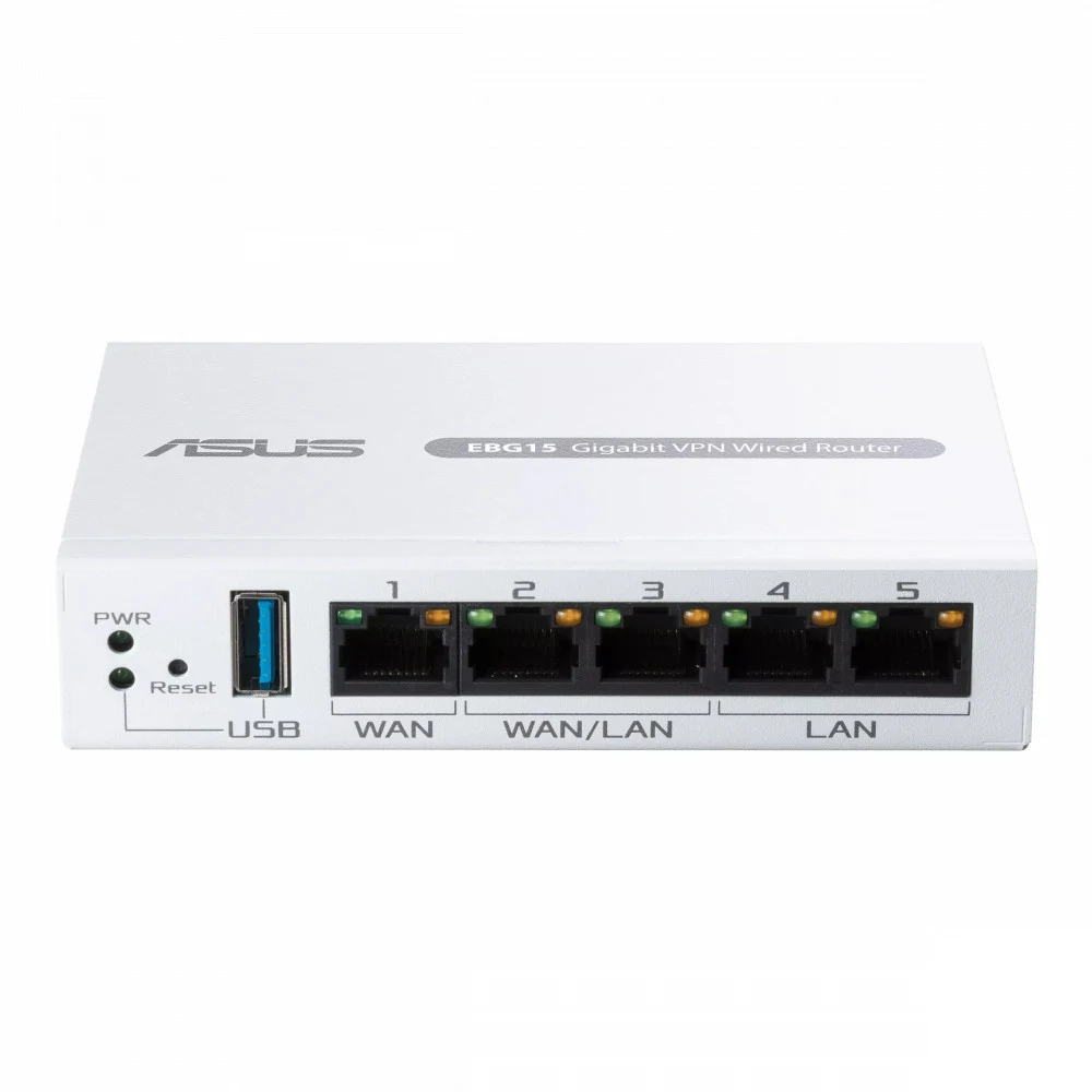 Маршрутизатор Asus ExpertWiFi EBG15, 1000 Мбит/с, 1xWAN, 1xLAN, 2xWAN/LAN, 1xUSB