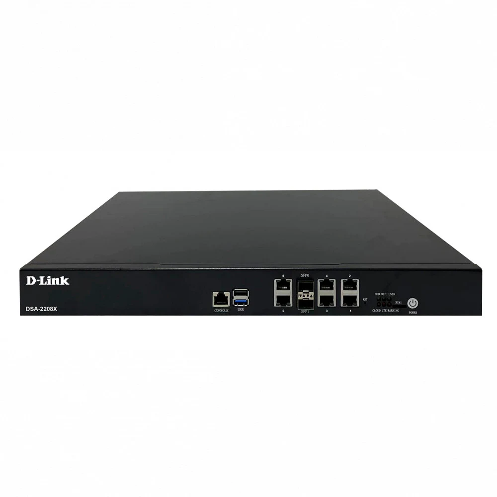 Маршрутизатор D-Link Сервисный маршрутизатор для корпоративных сетей, 4-ядерный процессор, 6x1000Base-T WAN/LAN, 2x10GBase-X SFP+ WAN/LAN, 2xUSB, консольный порт RJ-45, 3G/LTE