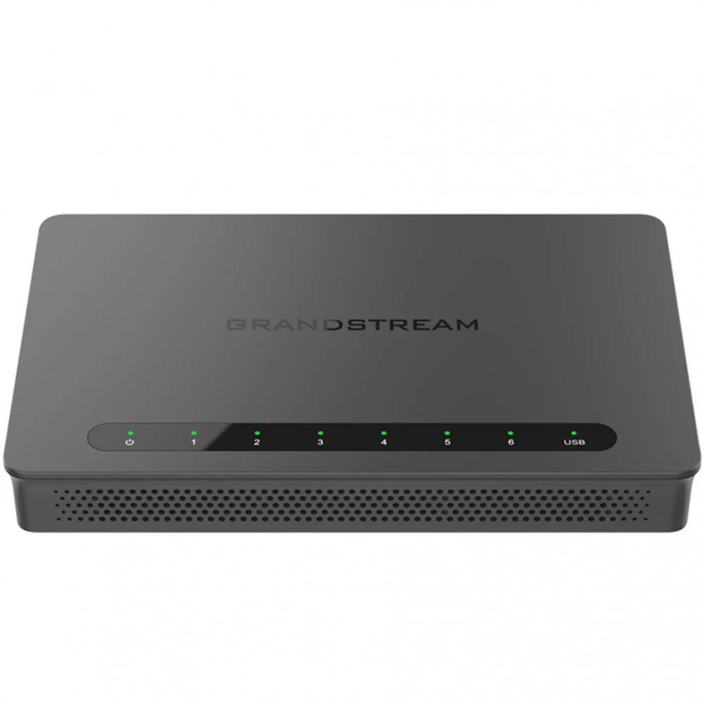Маршрутизатор, Grandstream, GWN7002, 2x SFP, 4x GbE WAN/LAN, 1x PoE-In, 2x PoE-Out, VPN (530 Мбит/с), DPI, SDN, USB , встроенный локальный мастер GWN