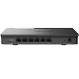 Маршрутизатор, Grandstream, GWN7002, 2x SFP, 4x GbE WAN/LAN, 1x PoE-In, 2x PoE-Out, VPN (530 Мбит/с), DPI, SDN, USB , встроенный локальный мастер GWN