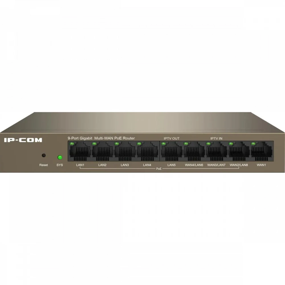 IP-COM M20-8G-PoE 9-портовый гигабитный PoE-маршрутизатор c 8 портами PoE с облачным управлением