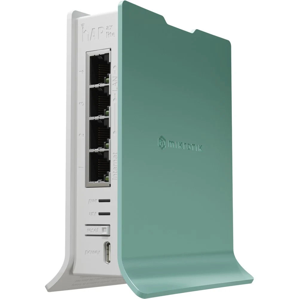 MikroTik L41G-2axD Беспроводной маршрутизатор hAP ax lite AX600, 2,4 ГГц, до 574 Мбит/с, LAN 4x1 Гбит/с, WAN 1x1 Гбит/с