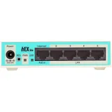 Маршрутизатор, MikroTik, RB750r2, hEX lite, 5 портов 10/100M, Passive PoE in, RouterOS (4), -40°C to 70°C, plastic case