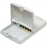 Маршрутизатор MikroTik RB750P-PBr2 PowerBOX with 650MHz CPU, 64MB RAM, 5xLAN (four with PoE out), RouterOS L4, outdoor case, PSU, PoE, mounting set