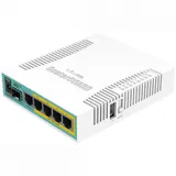 Маршрутизатор MikroTik RB960PGS hEX PoE with 800MHz CPU, 128MB RAM, 5x Gigabit LAN (four with PoE out), USB, RouterOS L4, plastic case and PSU