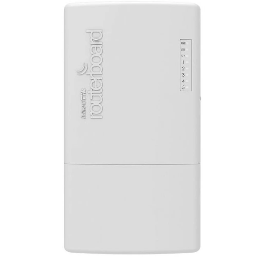 Маршрутизатор MikroTik PowerBox Pro with 800MHz CPU, 128MB RAM, 5x Gigabit LAN (four with PoE out), SFP cage, RouterOS L4, outdoor case, PSU, PoE, mounting set