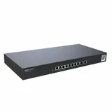 Reyee Rack-mountable 10-port full gigabit router, providing one WAN port, six LAN ports, and three LAN/WAN ports recommended concurrency of 300, maximum 1.5 Gbps throughput cloud remote management s