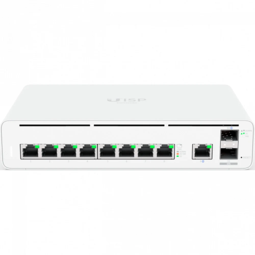 UISP console with an integrated, multi-gigabit Ethernet gateway