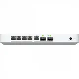 Compact multi-WAN UniFi Cloud Gateway featuring 10GbE, PoE output, m.2 storage options, a complete suite of advanced routing features, and full UniFi application support