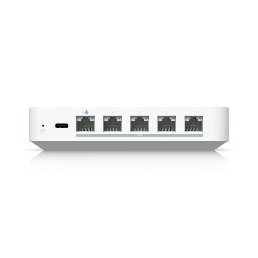 Powerful multi-WAN UniFi Cloud Gateway with 2.5 Gbps throughput, a complete suite of advanced routing and security features, and full UniFi application support, 512GB SSD pre-installed