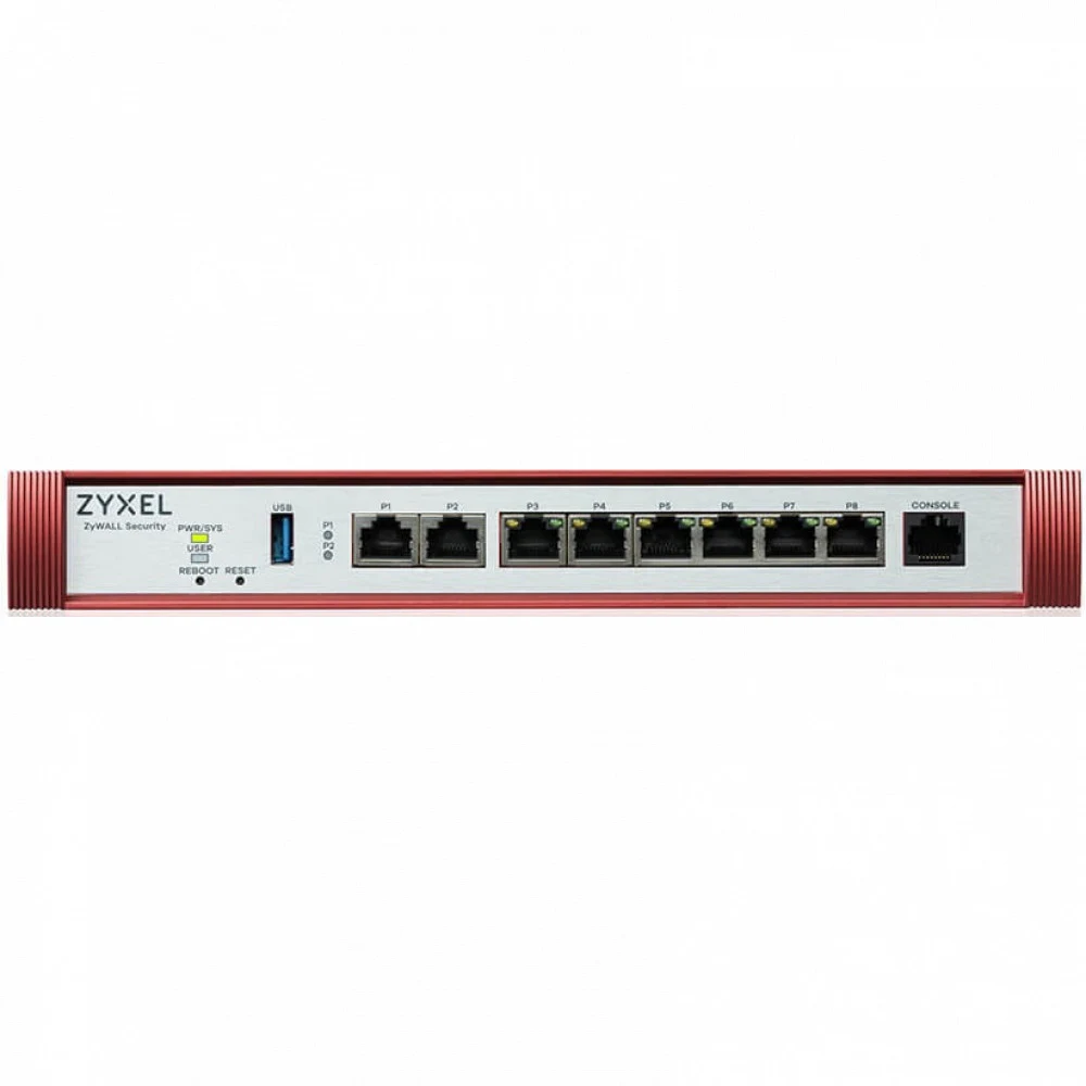 Межсетевой экран Zyxel USG FLEX 200H, Rack, 2xRJ-45: 1/2.5G (LAN/WAN), 6xRJ-45: 1G (LAN/WAN), 1xUSB3.0, AP Controller (8/40), Device HA, в комплекте с Entry Defense Pack на 1 год **