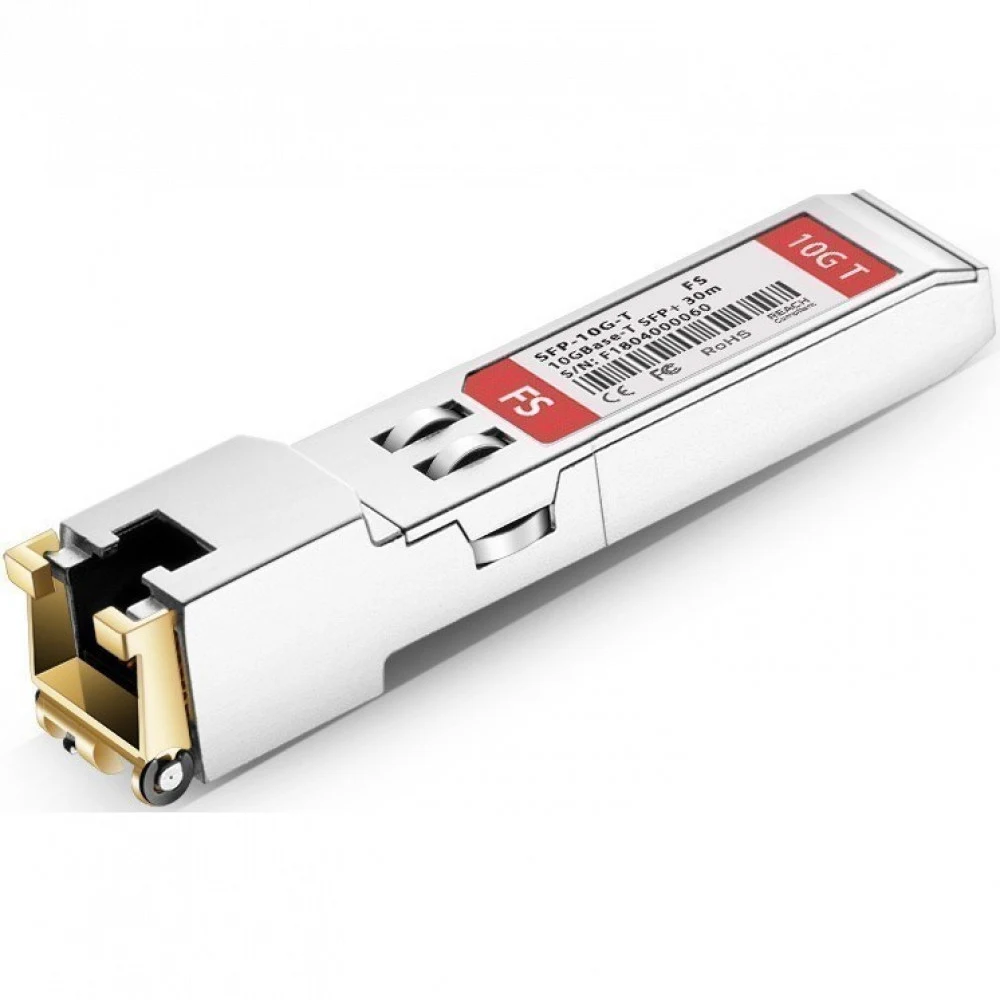 Трансивер/ FS for Mellanox MFM1T02A-T Compatible 10GBASE-T SFP+ Copper RJ-45 30m Optical Transceiver Module