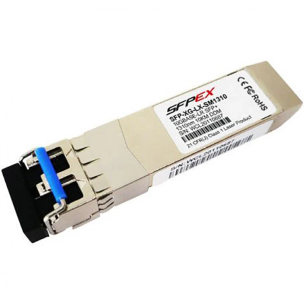 Трансивер, H3C, SFP-XG-LX-SM1310, single-mode, 10GBASE-LR SFP+, 1310nm, 10km, LC duplex, -40°C ~ +85°C
