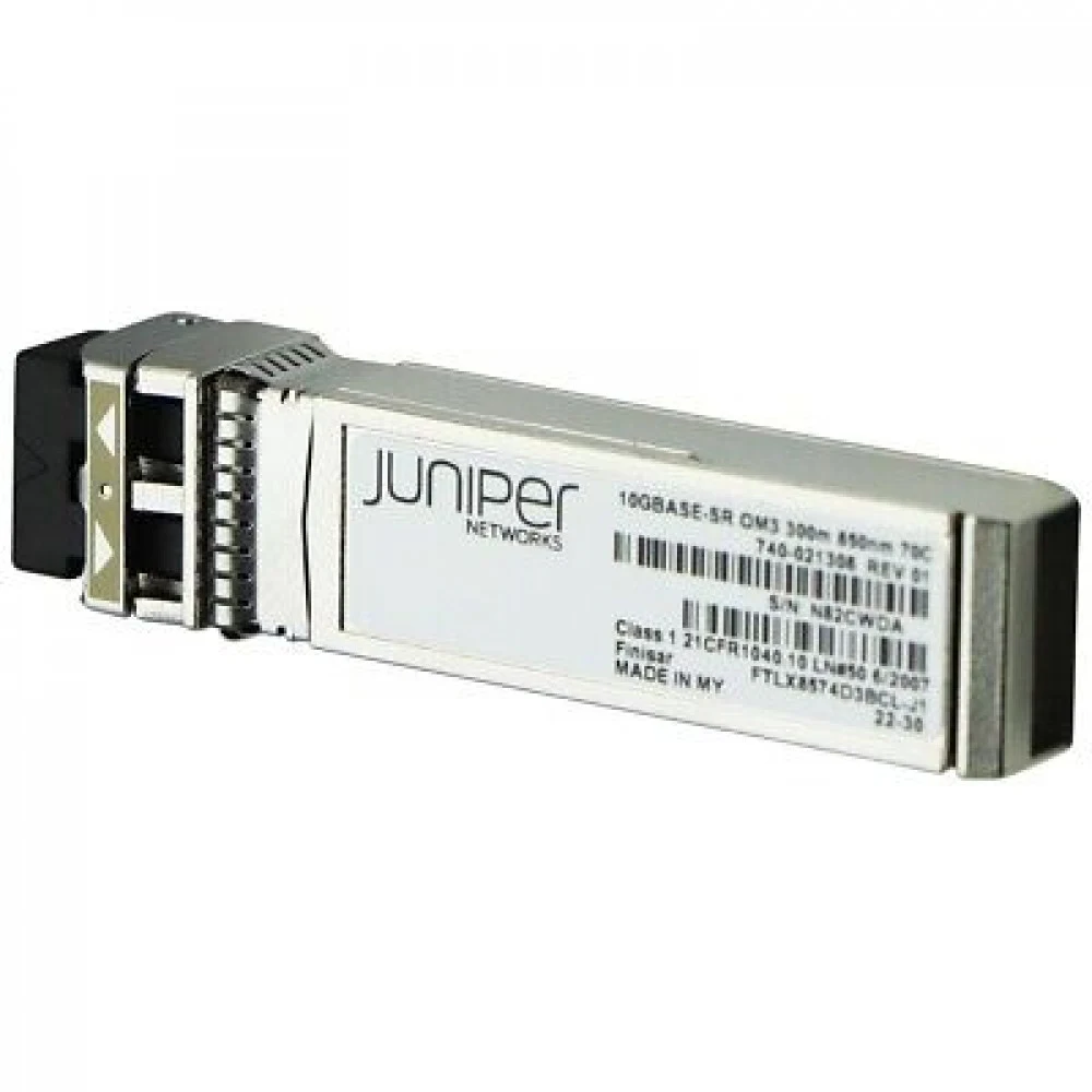 SFP+, 10GBASE-SR, MMF OM3 300 meters and OM4 400 meters, Standard Temperature (0 through 70 DEGREE C), Duplex LC connector