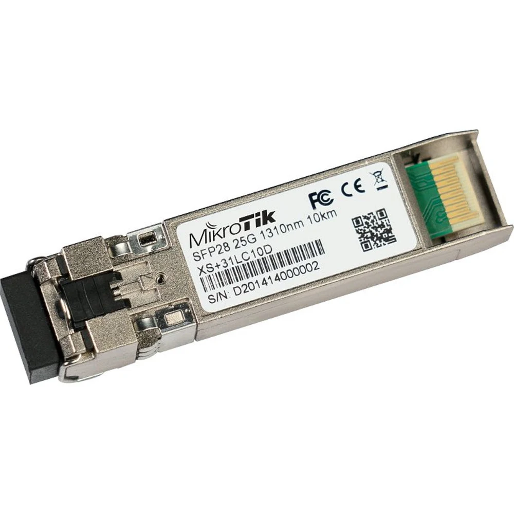 Трансивер, MikroTik, XS+31LC10D, SFP / SFP+ / SFP28, 1G / 10G / 25G, SM, Dual LC