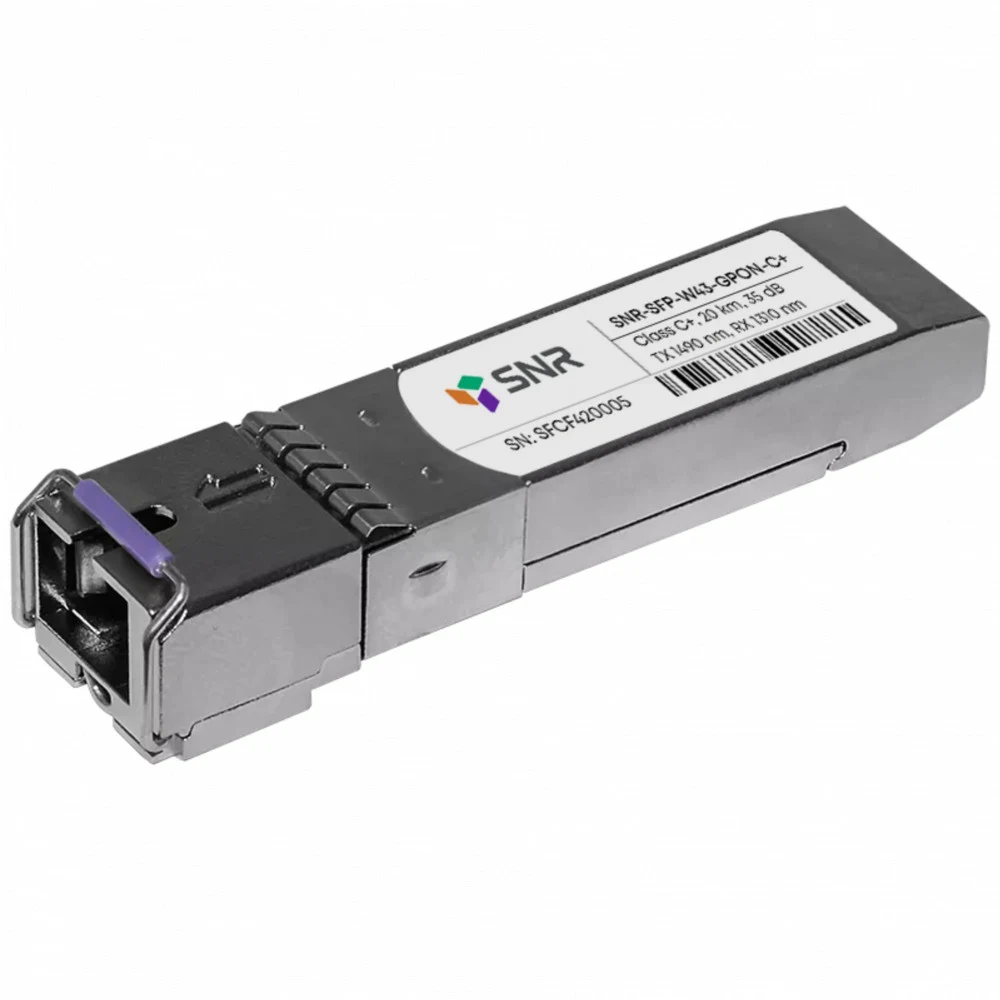 Модуль SFP WDM GPON, дальность до 20км (35dB), Tx/Rx: 1490/1310нм