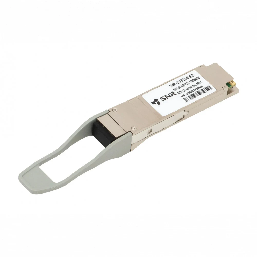 Трансивер SNR SNR-QSFP28-SRBD, QSFP28 100Gb, MMF, 850nm, разъем LC, дальность до 100м