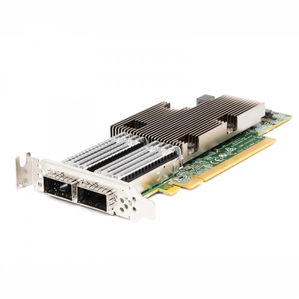 Broadcom 57508 Dual Port 100Gb E QSFP Adapter, PCIe Low Profile
