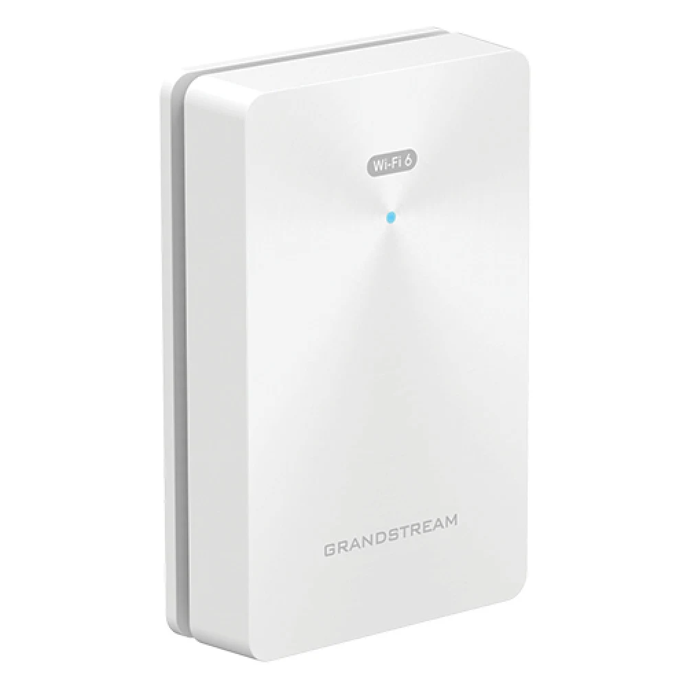 Точка доступа, Grandstream, GWN7661E, Настенная, 1x GbE PoE, 2x GbE with PSE, 1x GbE, 2.4G/5G, 802.11a/b/g/n/ac/ax, AX3000, 802.3af / 802.3at