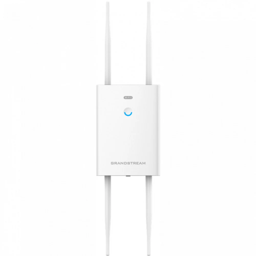 Точка доступа, Grandstream, GWN7664LR, 1x GbE, 1x 2,5G POE, 802.11a/b/g/n/ac/ax, AX3500, до 750 беспроводных клиентов, локальный контроллер на 50 точек доступа, Уличная IP66