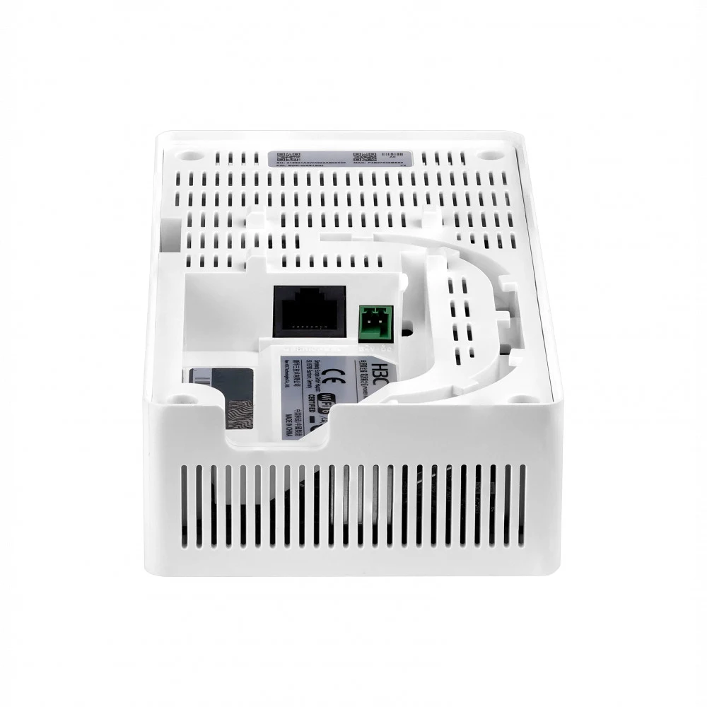 Беспроводное устройство (роутер), H3C, EWP-WA6120H, 802.11a/b/g/n/ac/ax, AX3000, UpLink:10/100/1000M x 1 RJ-45 LAN, 10/100/1000M x 4 RJ-45 (PoE_OUT Supported), 100 клиентов, PoE 802.3af, с адаптером
