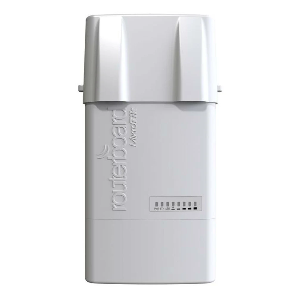 Точка доступа MikroTik BaseBox 5 with 600Mhz Atheros CPU, 64MB RAM, 1xGigabit LAN, USB, miniPCIe, built-in 5Ghz 802.11a/n 2x2 two chain wireless with two RP-SMA connectors, RouterOS L4, outdoor encl