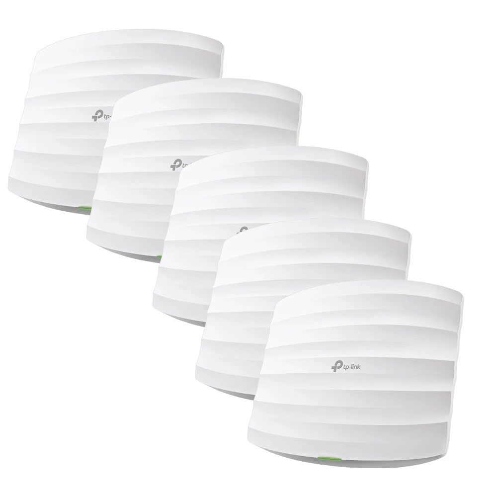 Точка доступа потолочная двухдиапазонная AC1750 GbE TP-Link EAP245(5-pack) Gigabit Ethernet 802.3af/at 12.7W, 2.4GHz: 450Mbps 3x4dBi, 5GHz: 1300Mbps 3x4dBi, Omada SDN (аппаратный контроллер или бесп