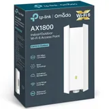 Уличная/Внутренняя точка доступа Wi‑Fi 6 AX1800 GbE TP-Link EAP610-Outdoor GbE порт Ethernet RJ-45 с поддержкой PoE IEEE802.3at / Passive PoE 48 В (адаптер Passive PoE идёт в комплекте), 574 Mbps на