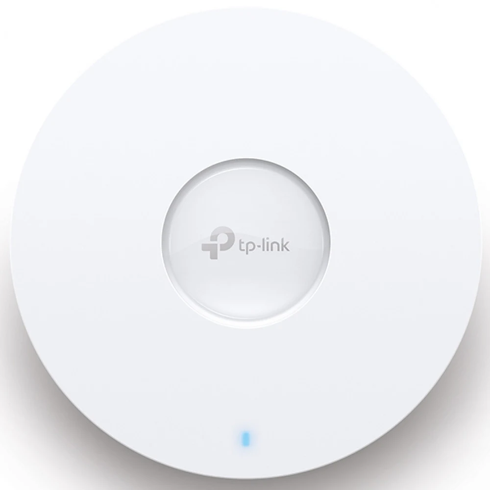 AX5400 Двухдиапазонная потолочная точка доступа Wi-Fi 6 Порты: 1 ×2.5 Gigabit RJ45 Port Скорость: 574 Мбит/с at 2.4 ГГц + 4804 Мбит/с на 5 ГГц Особенности: 802.3at PoE или адаптер питания 12В, 6×вну