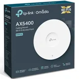Точка доступа потолочная двухдиапазонная AX5400 GbE TP-Link EAP670 2,5 Гбит/с порт Ethernet RJ-45 (с поддержкой PoE IEEE802.3at), IEEE 802.11ax/ac/n/g/b/a, 574 Mbps на 2,4 GHz, 4804 Mbts на 5 GHz, в