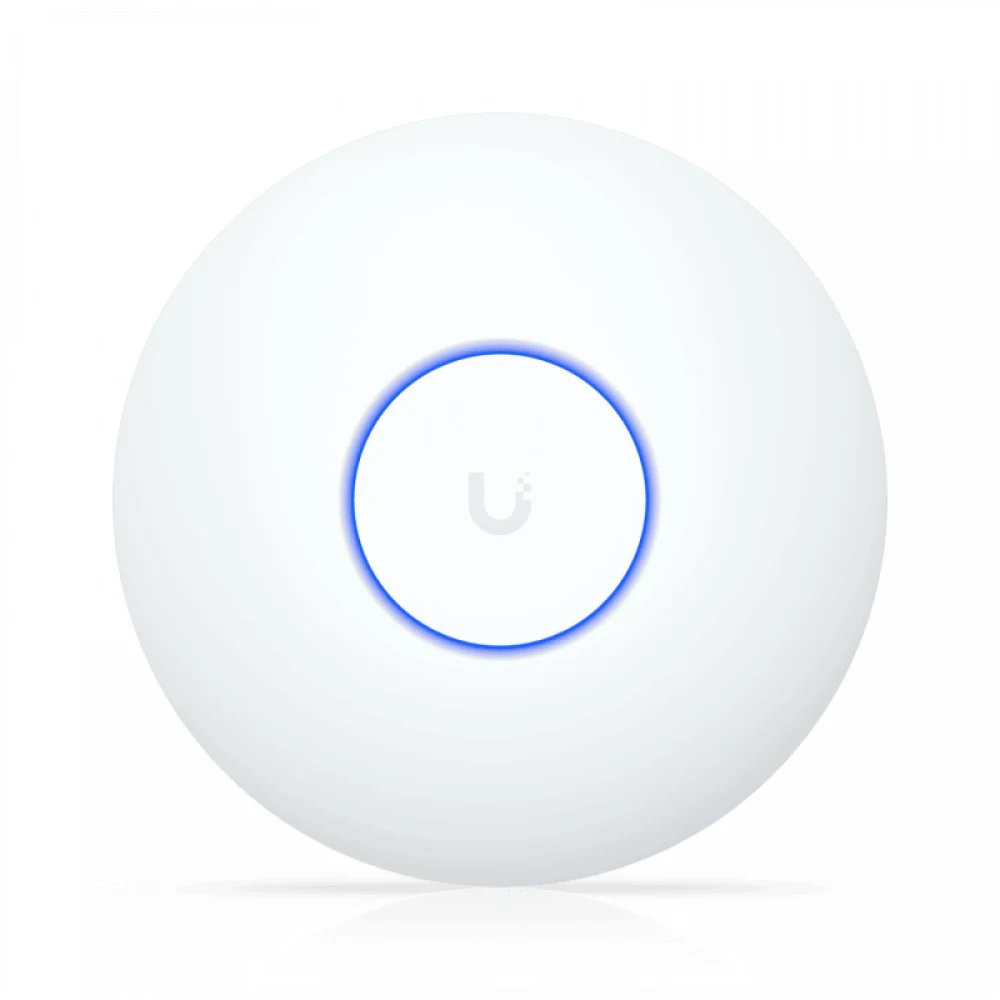 Беспроводная точка доступа, Ubiquiti, U7-Lite, UnFi, 802.11a/b/g/n/ac/ax/be, BE5000, 1 порт 10/100/1000/2500 RJ45, 200 клиентов, PoE 802.3af, без адаптера питания