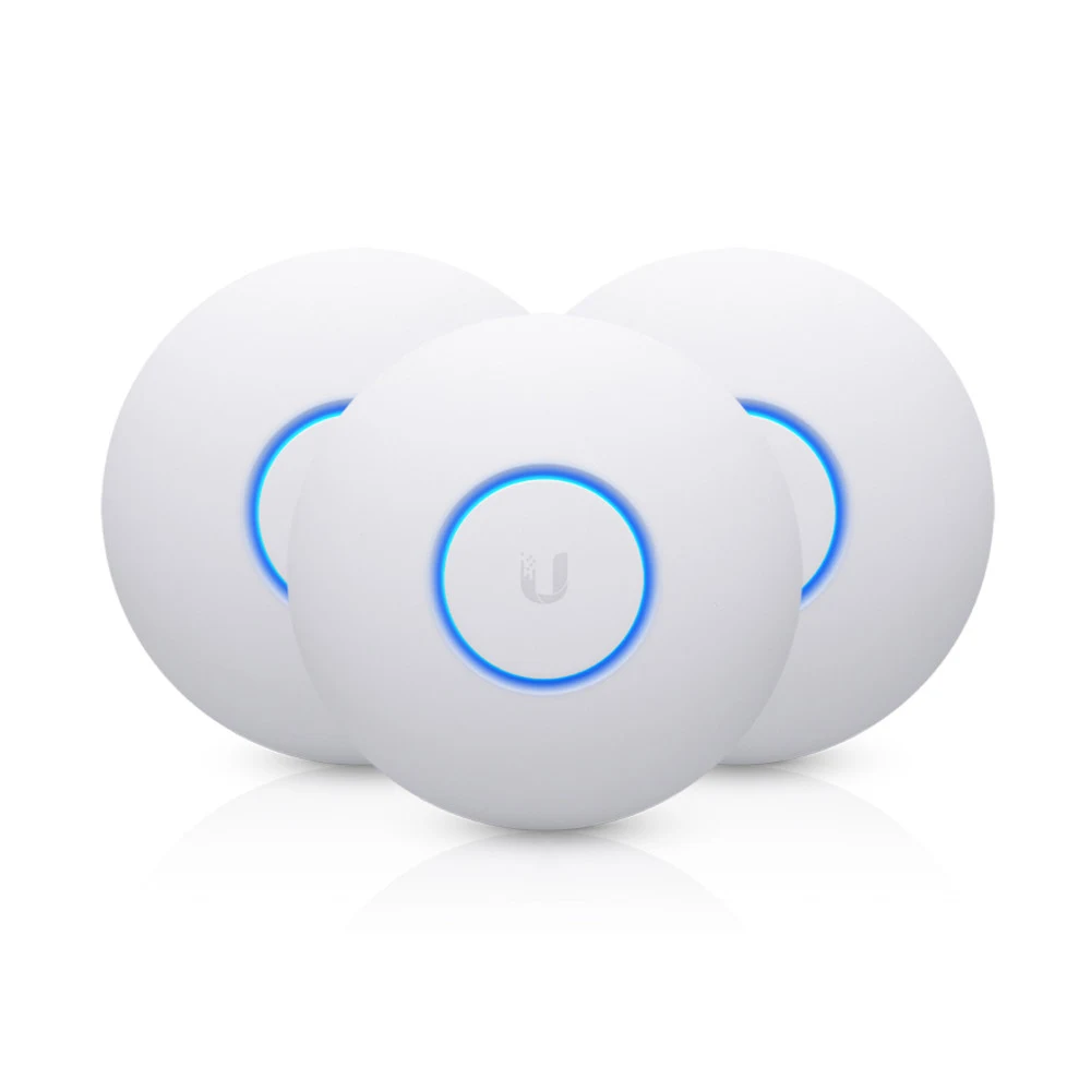Беспроводная точка доступа, Ubiquiti, UAP-nanoHD-3, Unifi, 802.11a/b/g/n/ac, AC2000, 1 порт 10/100/1000 RJ45, 200 клиентов, PoE 802.3af, без адаптера питания, Упаковка 3 штуки